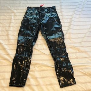 Spanx patent leather leggings